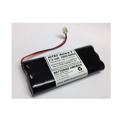 Hitec 7.2v 2000mA tx flat